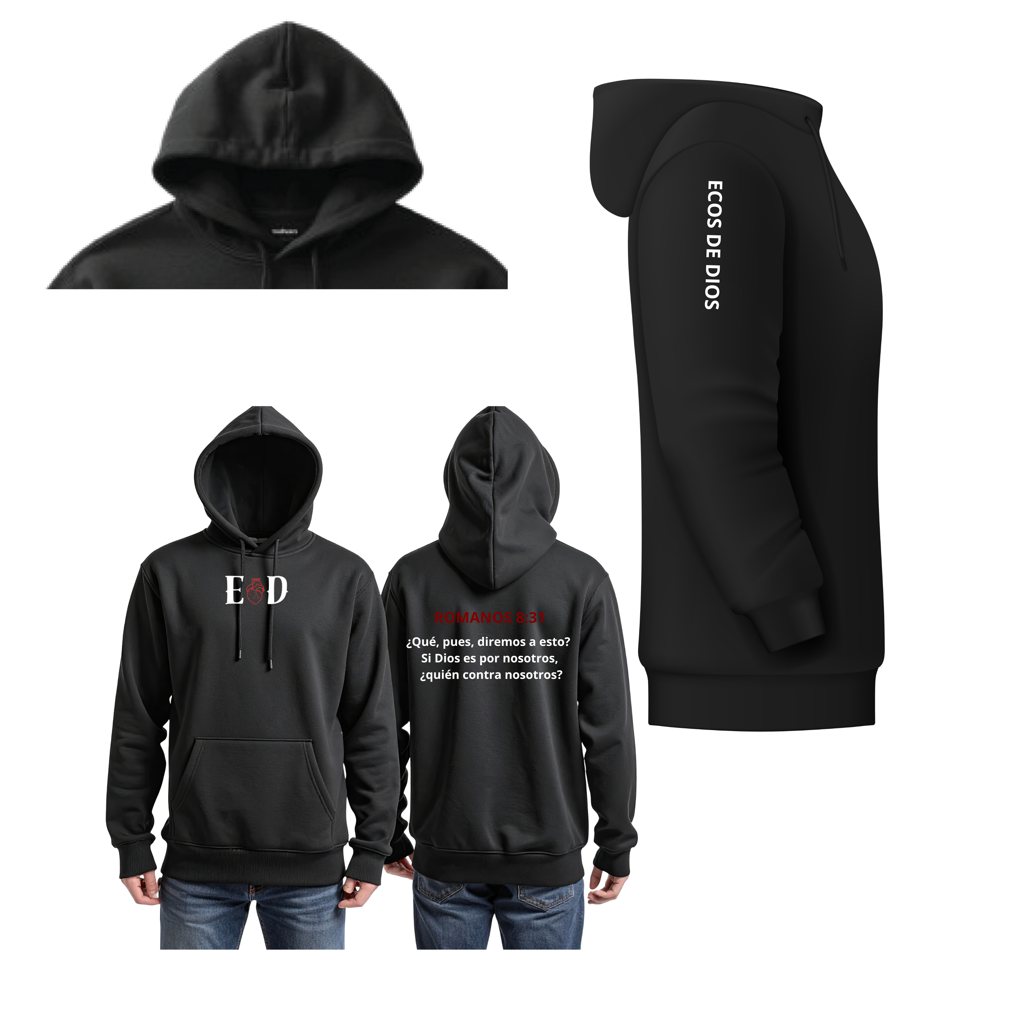 HOODIE con Versículo bíblico