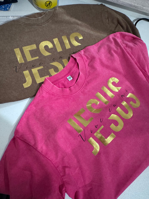 Camisa Oversize “JESUS vive en mi”