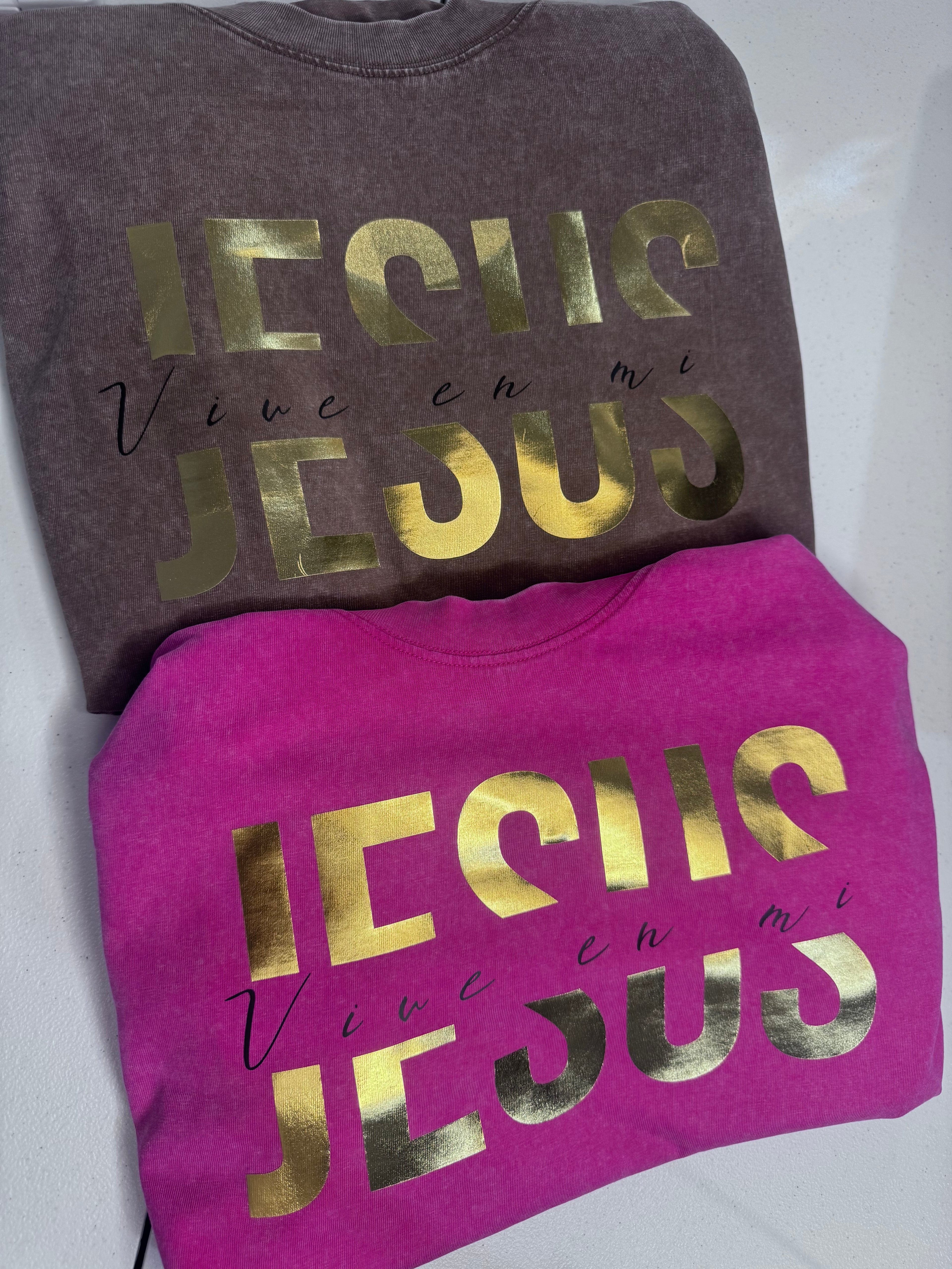 Camisa Oversize “JESUS vive en mi”